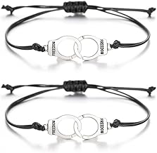 LYITZW 2 Pieces Creative Friendship Bracelets Bohemian Couple Bracelet Gift for Sister Best Friend Boyfriend and Girlfriend Assorted Handmade Bracelets for Family Best Friends