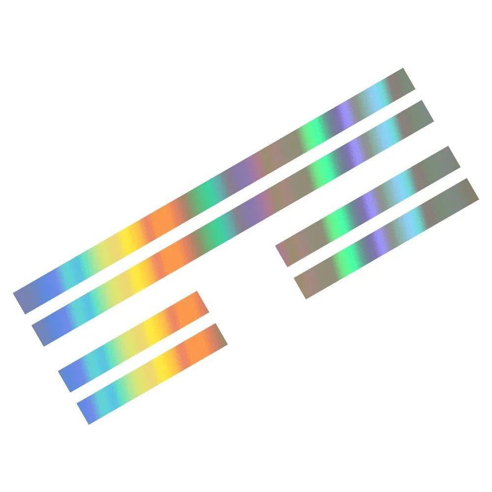 Bertdcx Colorful Laser Auto Accessory For Renault Twingo Vinyl Film Hood Roof Rear Tail Decor Decals Auto Tuning Accessories(Colorful Laser)