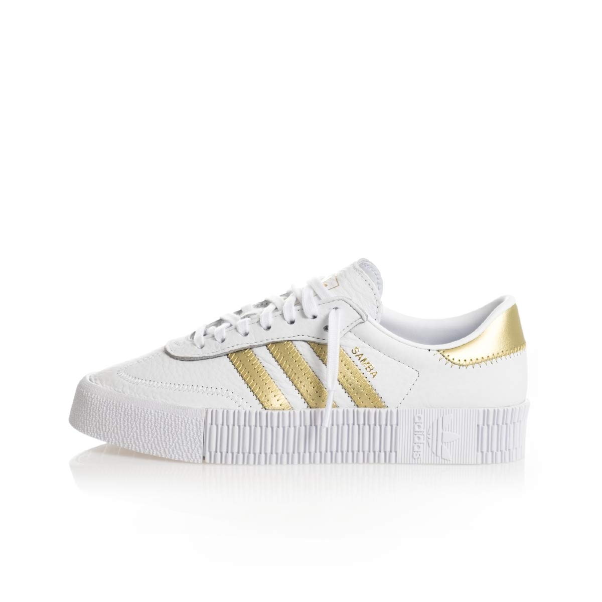 Adidas Sambarose W Womens Trainers Blanc Or Matalisa Blanc