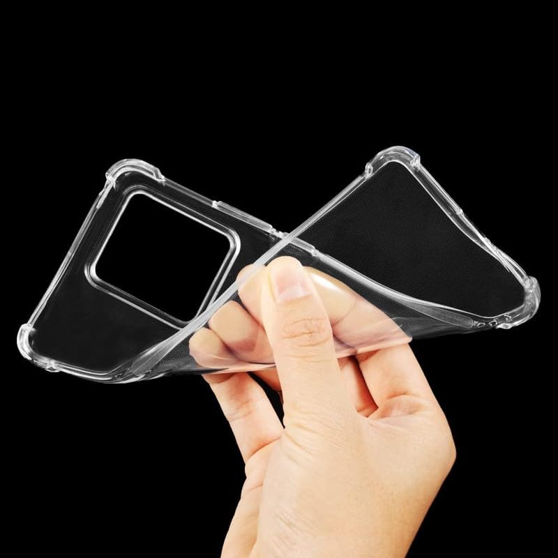 Image of FitSmart Flexible Shockproof Crystal Clear TPU Soft Bumper Back Cover with Cushioned Edges Back Cover for vivo iQOO Z7s 5G (6.38 inch) -Transparent