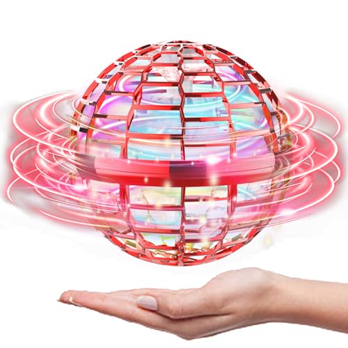 Image of ATHLERIA Pro Hand Operated Mini Drone for Kids Teens,Led Light Arrow Rocket Helicopter Flying Ball Toy,Flying Spinner Interactive Toys,Birthdays for Boys Girls 6+