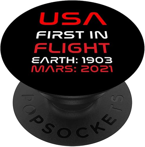 Miniatura 1 de PopSockets PopGrip con licencia oficial de la NASA Ingenuity Mars First in Flight 2021 agarre intercambiable para teléfonos y tabletas