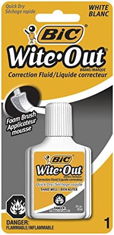 BIC Wite-Out Quick Dry Correction Fluid, 20 ml