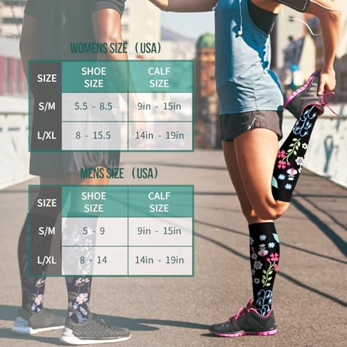 Image of Laite Hebe 3 Pack Medical Compression Sock-Compression Sock For Women and Men Circulation -Best for Running,Nursing,Athletic Sports