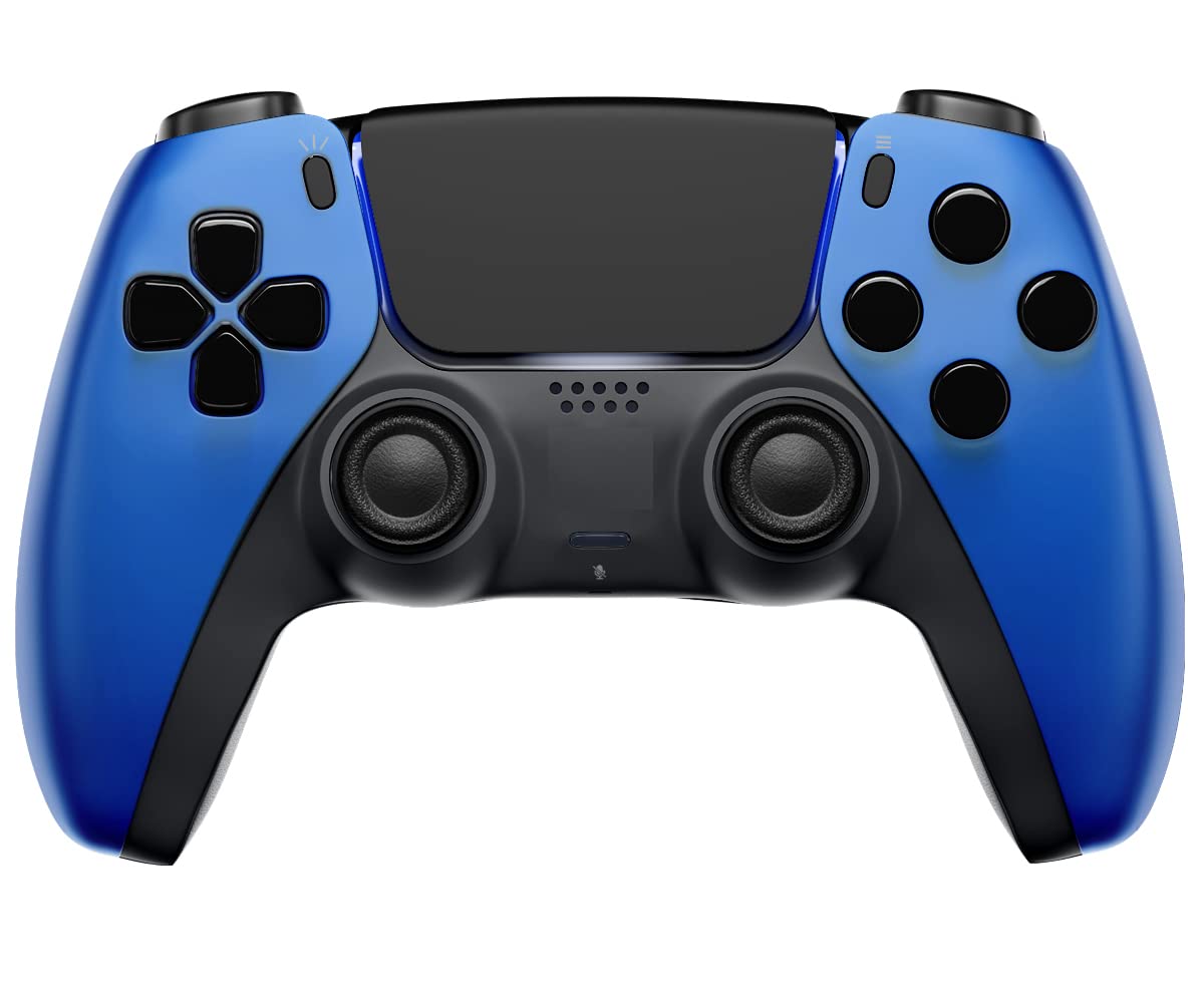 MODDEDZONE Wireless Controller for PS5 with Exclusive and Unique Designs Compatible with PlayStation 5 - The Ideal Christmas Gift for Gaming Enthusiasts - Expertly Crafted in USA Soft Blue