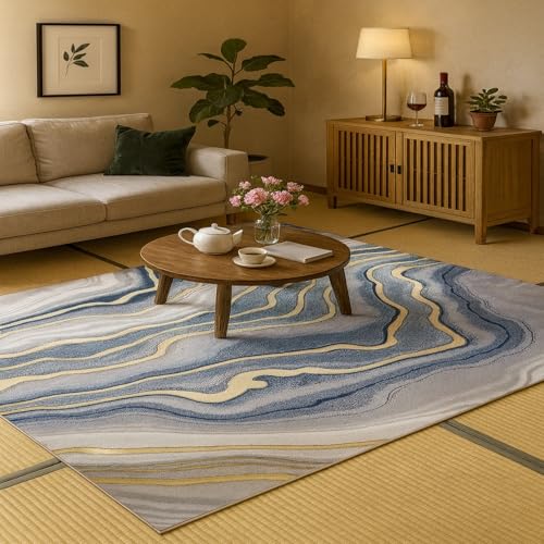 Tapis de chambre abstrait moderne pour une décoration maison