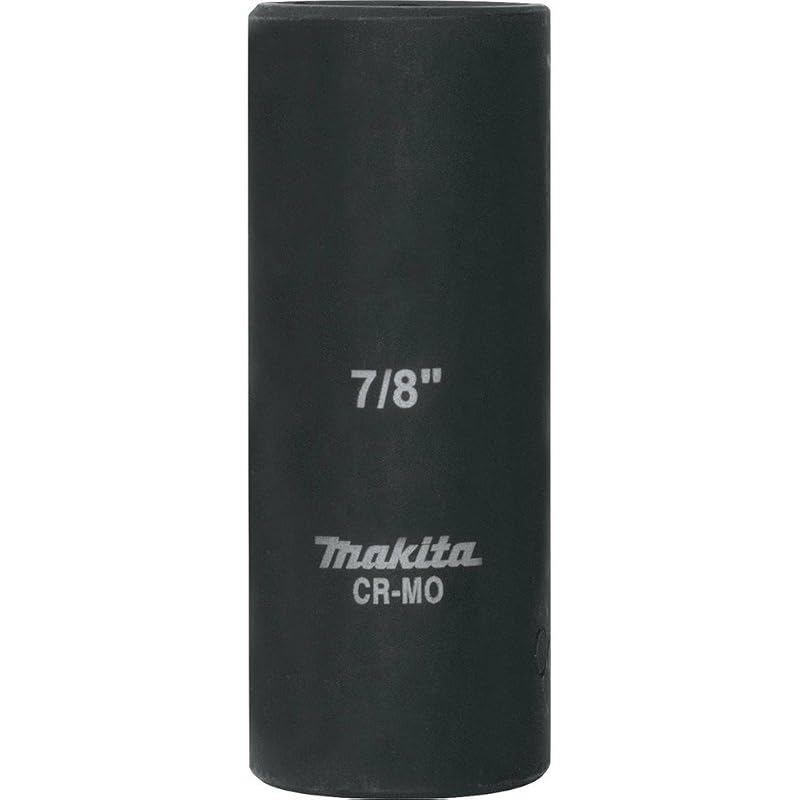 Soquete de impacto profundo Makita A-96316, 22,2 mm, encaixe quadrado de 12,7 mm (1/2 pol.), 1 peça