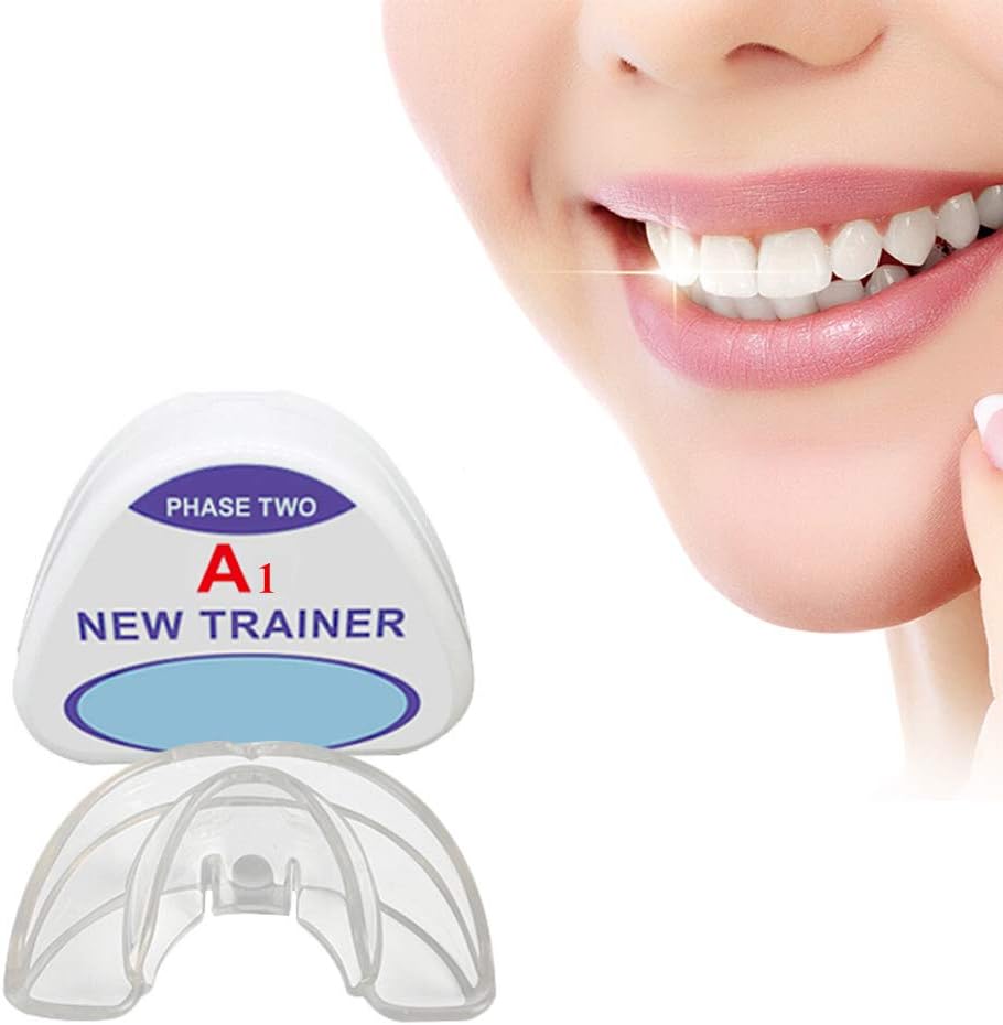 Orthodontic Retainer, Dental Orthodontic Braces, Night Dental Mouth Guard Orthodontic Appliance, Storage Cases (2 Stages, Suitable For Different Tooth Conditions),A1