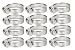 Produktbild Schlauchschellen Edelstahl 16-25 mm, 12 Stück Schlauchklemmen Edelstahl Einstellbar 304 Schlauchklemme Drahtklemmen für Rohr-, Automobil- und Mechanische Anwendungen