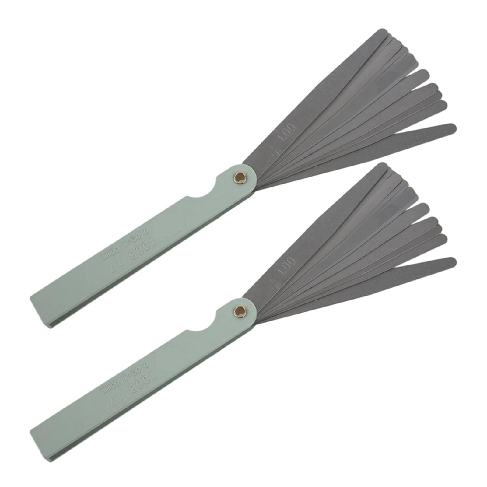 Cfwwsaq One Color Feeler Gauges, 0.02 To 1Mm 17 Blade Thickness Gap Metric Filler Feeler Gauge Measure Tool