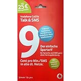 Internet Optionen auf Wunsch. Vodafone Callya Sim Karte Vodafone inklusive 25 Euro Startguthaben