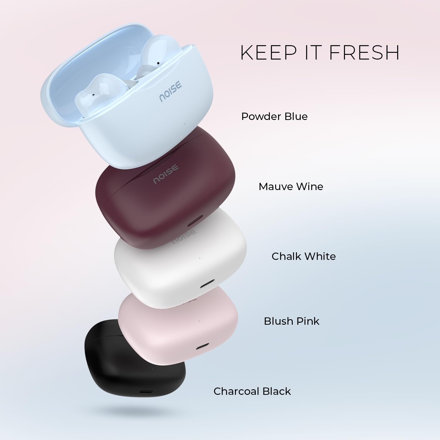 Noise Newly Launch Buds Play Truly Wireless Earbuds with 40H of Playtime, Quad Mic with ENC, Low Latency for Gaming (Up to 50 Ms), 13mm Driver, BT V6.0(Powder Blue) — Amazon image 8