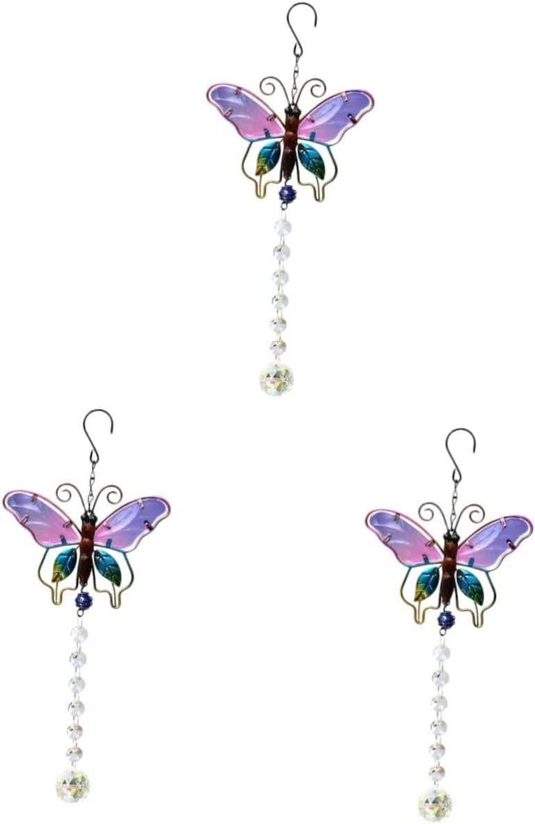 3pcs Ceiling Fan Pendant Home Decoration Light Pull Chain Decorative Chandelier Light Rainbow suncatcher Prism Decoration for Home Chandelier suncatchers prisms Pull Chain extender/2219