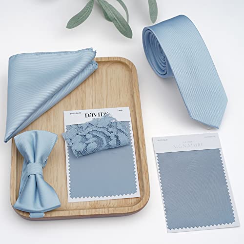 Image of Pre-Tied Adjustable Solid Tuxedo Bow Tie for Boys and Men