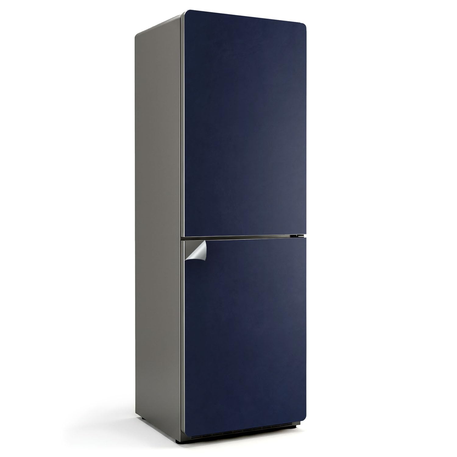 Autocollants pour frigo 60x180 cm film adhésif décoration cuisine rénovation bleu foncé