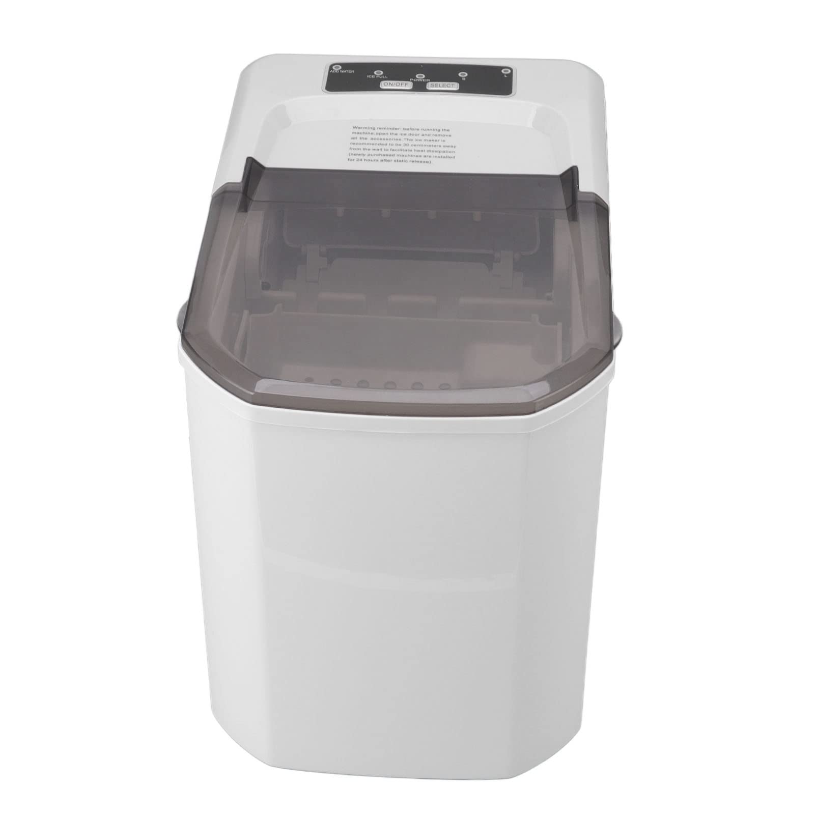 Chrees Máquina para Hacer Hielo, Mini Máquina de Hielo Portátil para Encimera, para el Hogar, Bar, Cocina, Tanque de 1,5 L, 9 Cubos en 6-10 Minutos