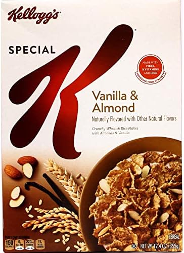 Kellogg's Special K Cereal, Vanilla Almond, 12.4 Ounce (Pack of 4)