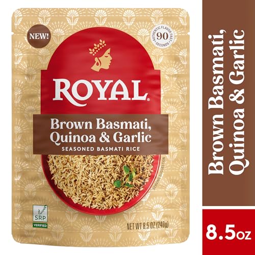 Image of Royal Basmati Brown Rice with Quinoa and Garlic - (6 Pack) 8.5 oz Pouch