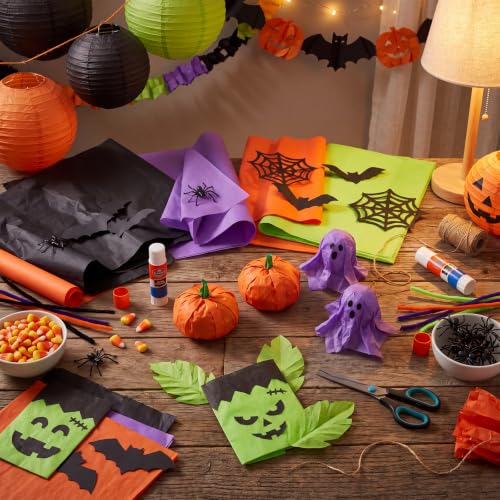 Image of woric 160 Sheets Halloween Tissue Paper for Gift Bags 20 x 14 Inch