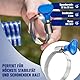 Poppstar 10x Schlauchschellen mit Flügelmutter Edelstahl, Spannbereich 32-50 mm, W2-Qualität, blau