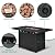 YITAHOME 43 Inch Propane Fire Pit Table, 50,000 BTU Gas Fire Pit with Ignition Systems, Iron Tabletop, Lava Rock, Lid, Rectangular Outdoor Firetable for Patio Deck Garden Backyard (Black)