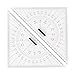 Chart Drawing Triangle Ruler Precise Scale Transparent 300mm Acrylic Easy to Use for Nautical Navigation and Technical Drafting