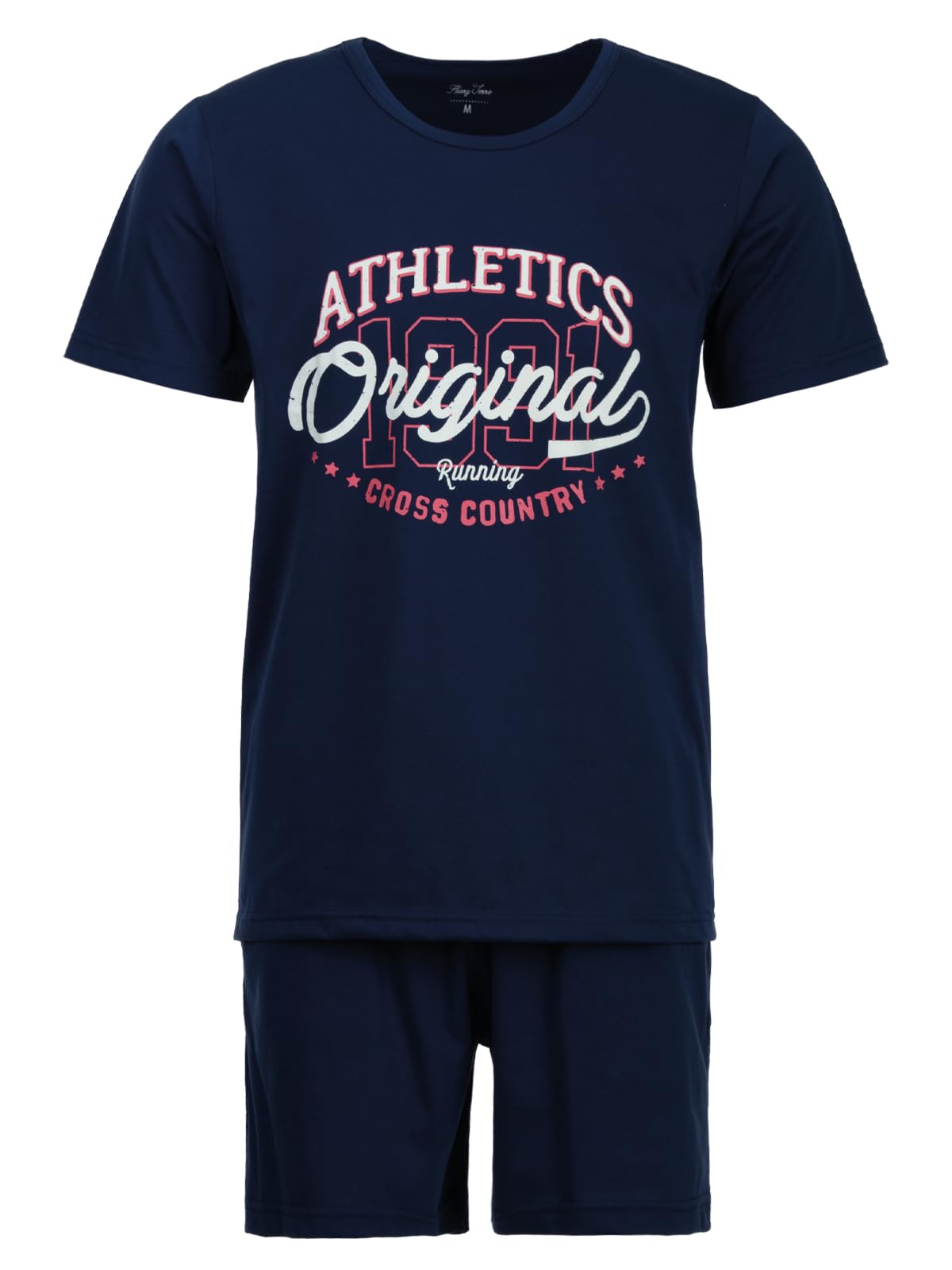 Henry Terre Men's Pyjama Shorty Athletics Original Pyjama Set M-5XL Cotton