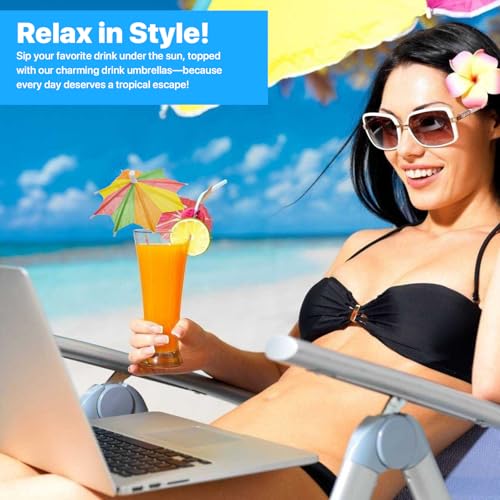 【3 Styles 150 PCS】Drink Umbrellas Cocktail Picks, Cocktail Umbrellas for Drinks, Drinking Parasols, Mini Paper Umbrella Toothpicks Sticks for Tiki, Luau, Hawaiian Tropical Party Decoration Garnish.