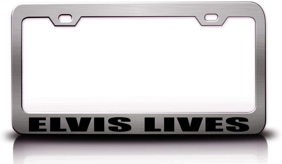 Elvis Humor Fun Funny Metal Car SUV Truck License Plate Frame Ch n72