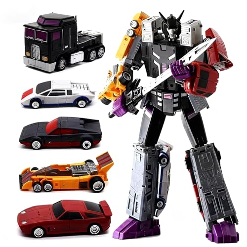 pufflingpal Deformation Toy Combiner 5 in 1 Action Figure Car Model with Accessories Kit for Kids Boys Girls