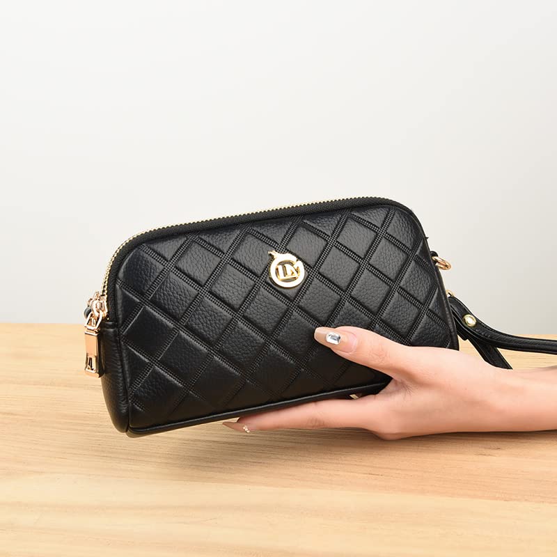 FSD.WG Women's Leather Crossbody Bag Lightweight Shoulder Bag and Stylish Clutch Bag Large Capacity Durable Gift for Ladies2