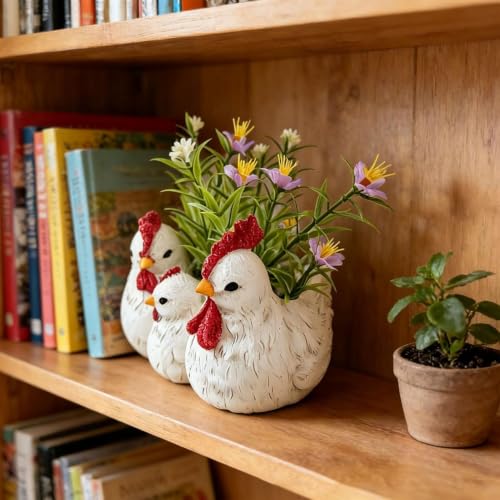 Pots de fleurs en résine durables pour petits espaces de maison - 3