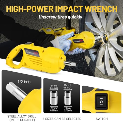 Kit de macaco de carro elétrico ZAISHANG Macaco hidráulico de 5 toneladas (faixa de elevação: 13,5-3