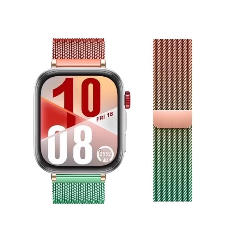 Bracelet en acier inoxydable pour Huawei Watch Fit 4 3 2 maille métal robuste