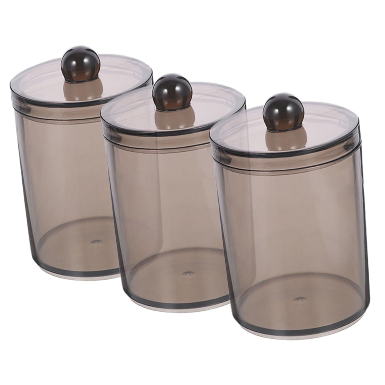 9stücke Teiliges Wattestäbchen- Deckel Schwarze Aufbewahrungsbox Für Wattepads Und Kleine Gegenstände Multifunktionaler Organizer Für Bad Schlafzimmer Und Büro Platzsparend