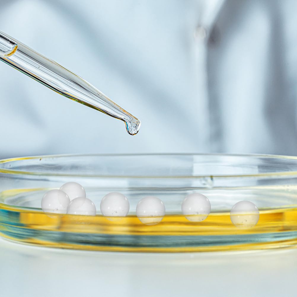 4000 Stück 2 mm klare Glasperlen für den Laborgebrauch, solide runde Borosilikat-Kochsteine für chemische Experimente