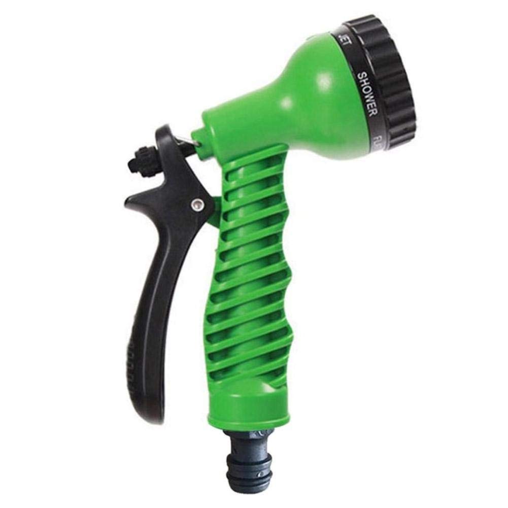 Portable Adjustable Garden Hose High Pressure Gun Sprinkler Nozzle Water Spray Gun Car Wash Hose Garden Water Gun Nozzle-France,Green