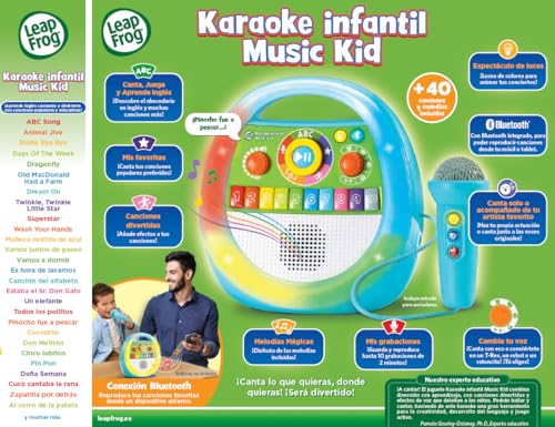 Altavoz interactivo con grabadora de voz y Bluetooth Leapfrog Music Kid VTech 6