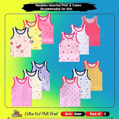 Image of Kidbee Cotton Vests for Boys & Girls (Set of 3)