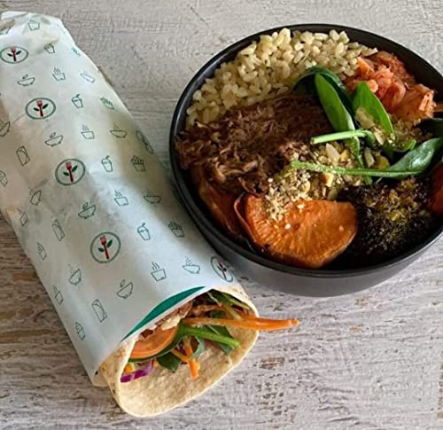 Image of Eclet 500 Gram Multipurpose Food Wrapping Paper Roll, Greaseproof Non-Stick Food Wrap for Sandwich, Burger, Roti, Paratha, Snacks, Baking & Kitchen Packing Use jhr