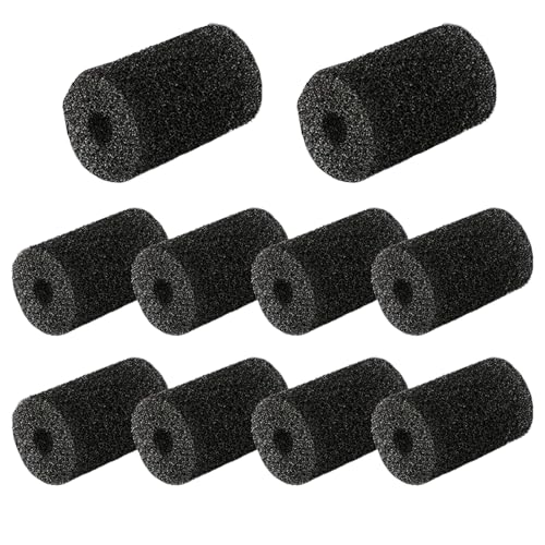 YFFSFDC スポンジフィルター フィルター 濾過装置 水槽用フィルターアクセサリー 外部フィルター アクアリウム メダカ 金魚 熱帯魚 ストレーナー 水族館の魚の水槽に使用 濾過フィルター 高さ8cmx外径4cmx内径2cm(10個入り)