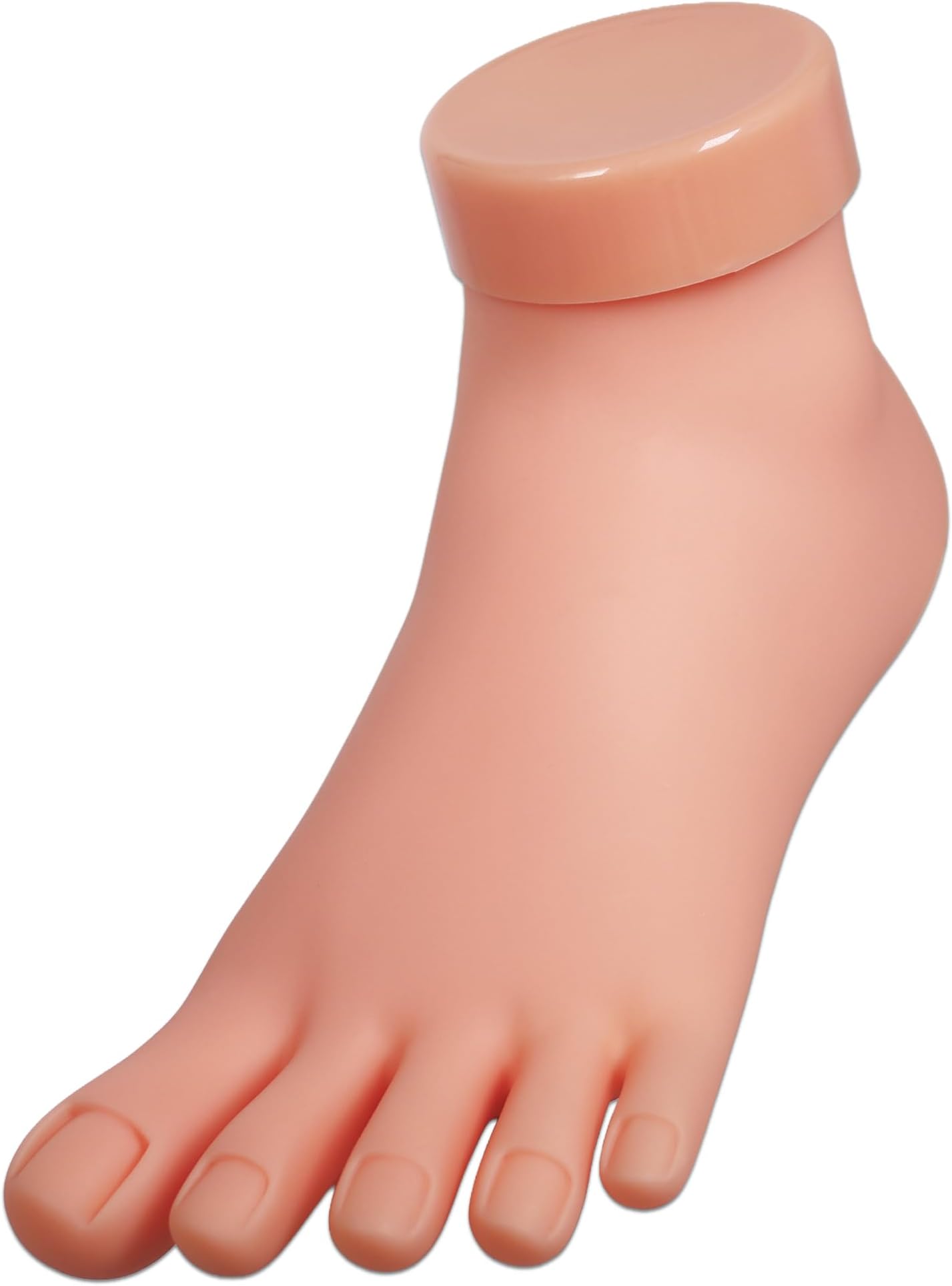 Venuse Practice Fake Foot Model Flexible Movable Soft Silicone Prosthetic Manicure Tool for Nail Art Train