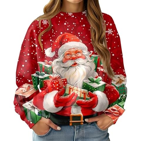 RAISEVERN Sweatshirt Noël Femme Cover