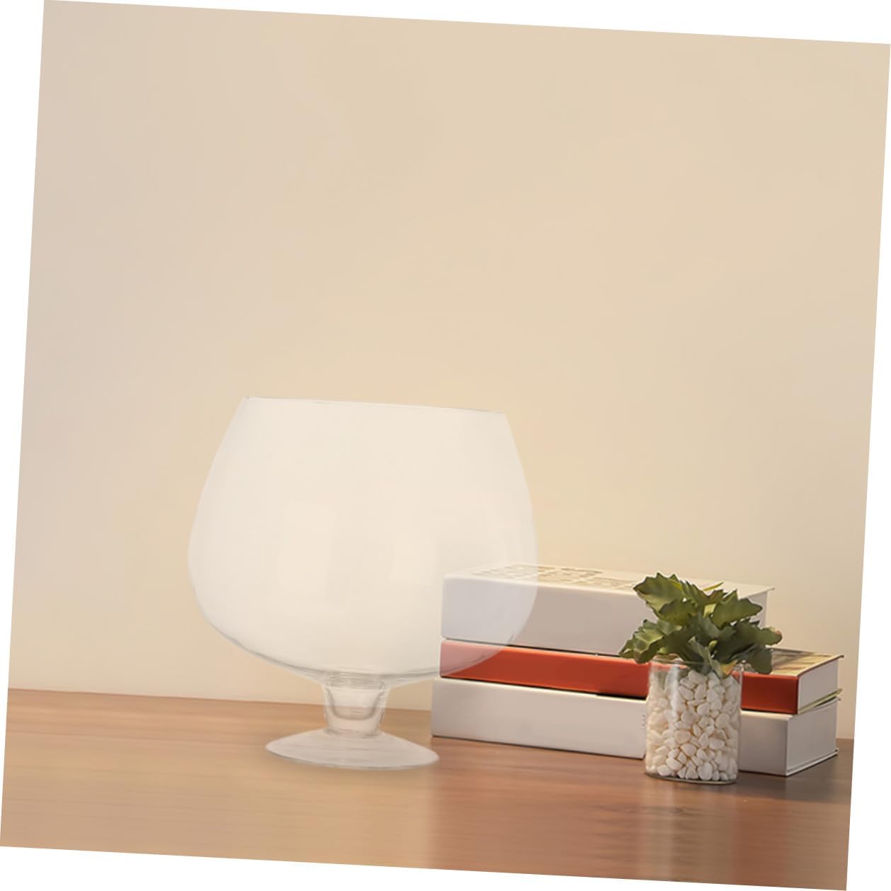 Glass Fish Bowl Aquarium 7000ml Desktop Betta Tank Goblet Shaped Small Fish Tank Vase for Hydroponic Plants and Goldfish Tabletop Ecosystem