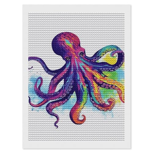 Peinture diamant 5D pieuvre : apprenez le pixel art sans stress ni colle