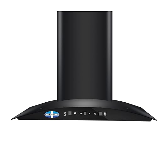 Life Plus 60 cm 1300 m3/hr Auto Clean Chimney (Pearl Autoclean bk, 2 Baffle Filters, Touch Control, Motion Sensor, Black)