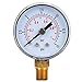 EVTSCAN Mechanical Pressure Gauge 1/8inch BSPT Bottom Connection for Air Oil Water (0-15psi,0-1bar)