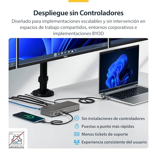 Dock USB-C con triple display 4K y 100W de carga para optimizar tu Windows 5