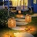 Afirst Solar Lanterns Outdoor, Rattan Hanging Solar Lights Natural Bamboo Waterproof Decorative Lanterns for Yard, Patio, Lawn,Pathway, Landscape, Garden Decor Mother's Day Gifts
