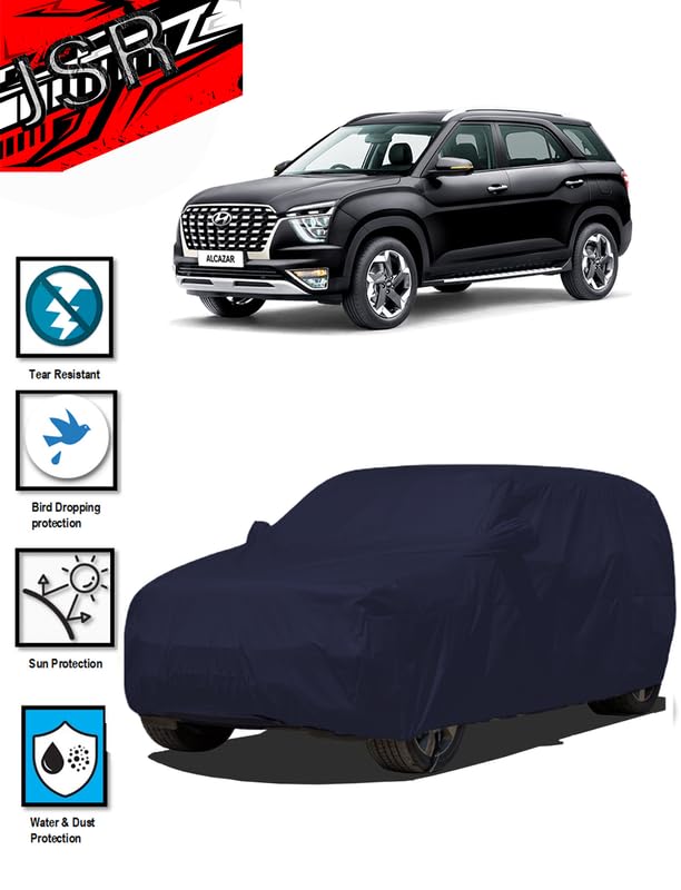 Image of J S R Waterproof Body CAR Cover for Hyundai Alcazar (Hyundai Alcazar CAR Cover | Alcazar CAR Cover | Alcazar CAR Cover Waterproof | CAR Cover for Alcazar)